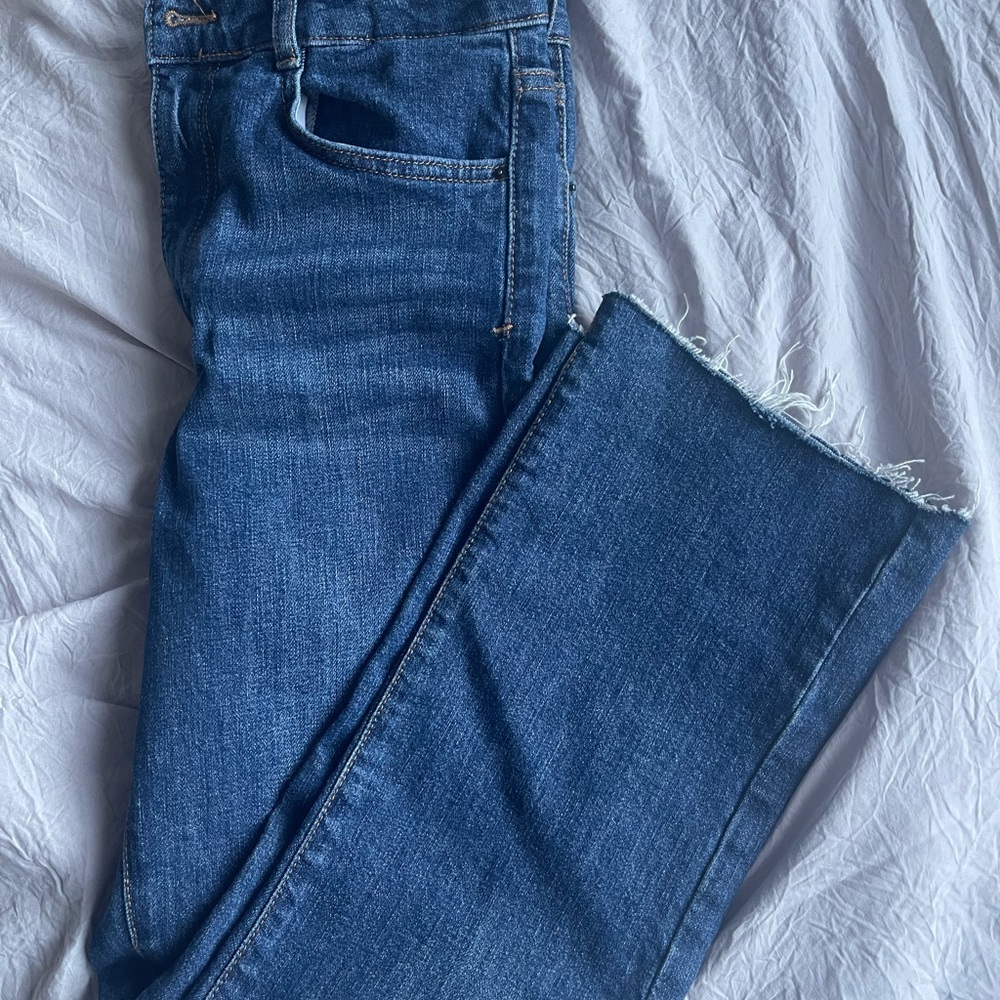 Cropped Mini Flare Jeans ZARA